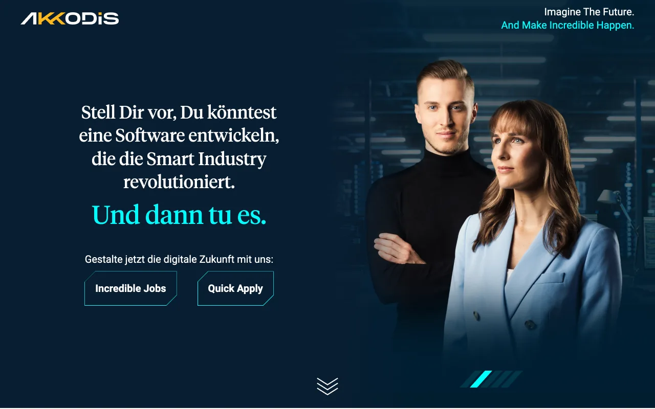 Preview of the Akkodis landing page (archived)
