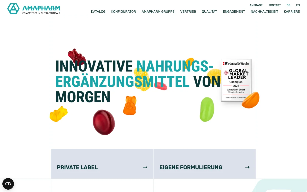 Preview of the Amapharm company site