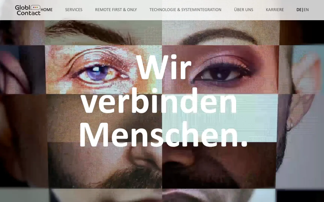 Preview of the Globl.Contact company site